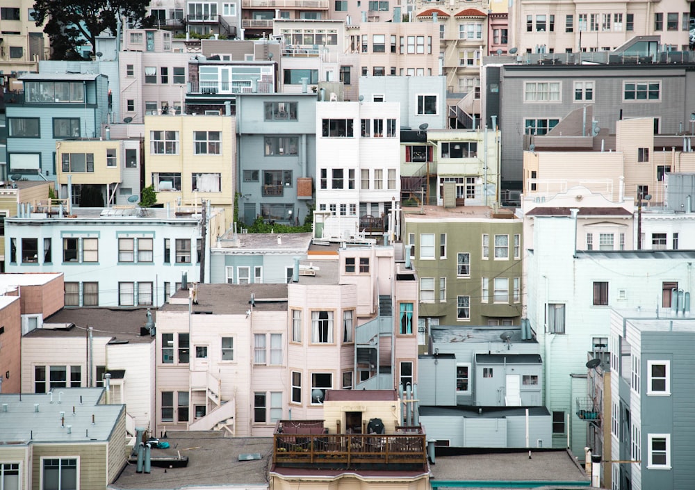 assorted concrete houses