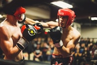 two man playing boxing