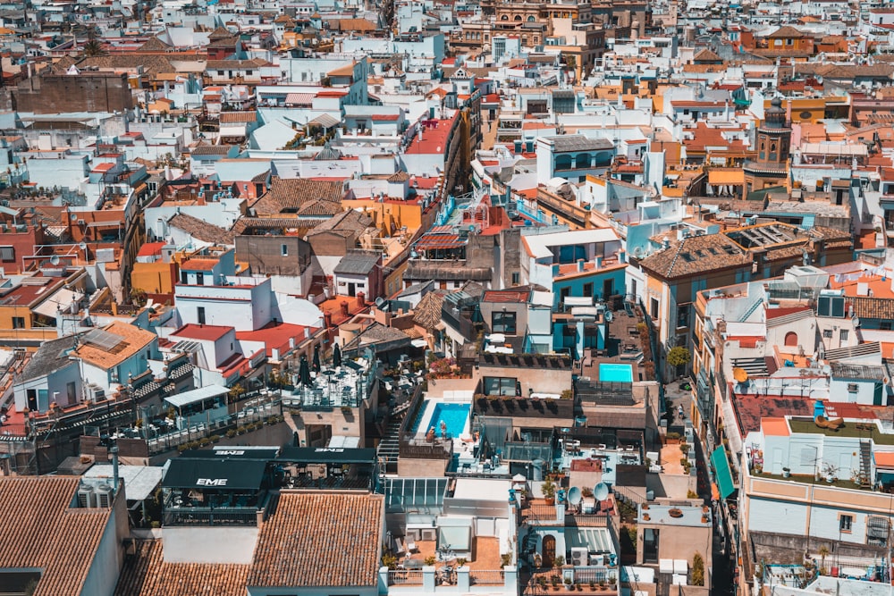 Fotografía aérea de la ciudad