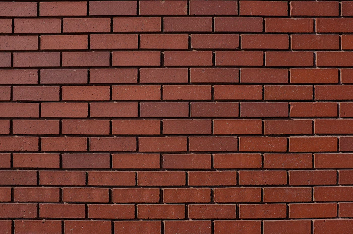 Close-up of a red brick wall