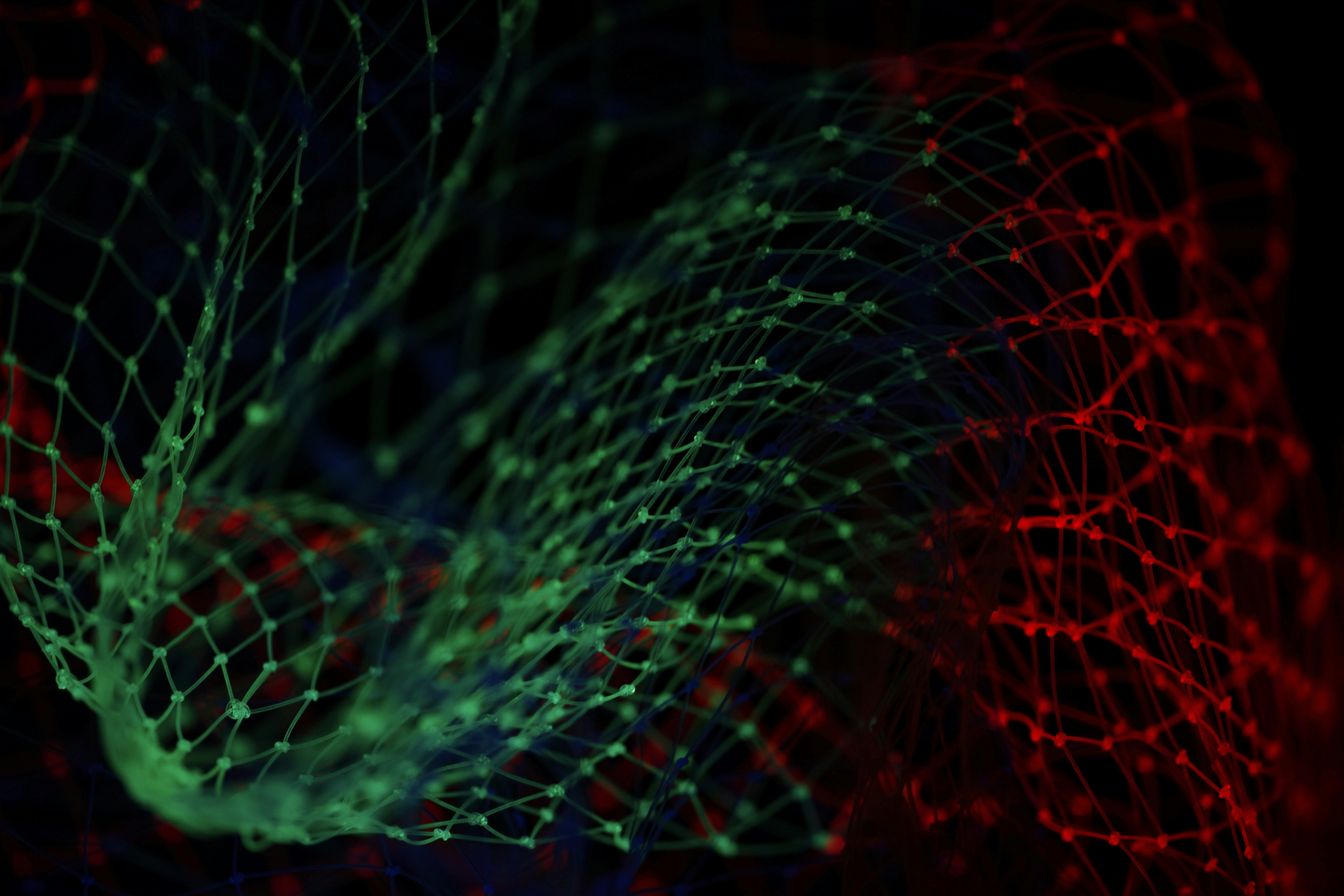 green and red light wallpaper
