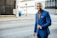 man in blue formal suit