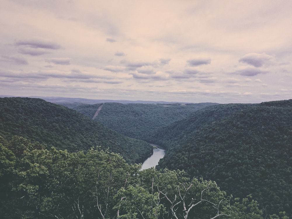 cloudy sky in the mountains