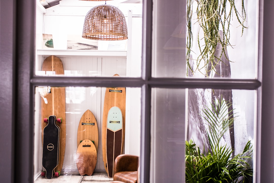 assorted boards inside of house