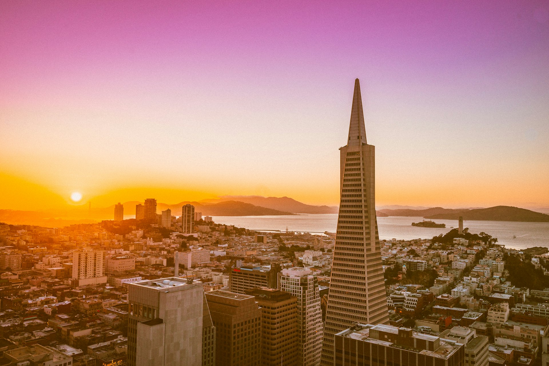 San Francisco skyline with Transamerica Pyramid