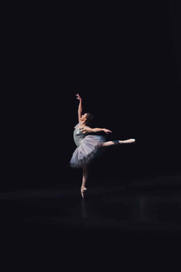 Ballerina in einer Bewegung