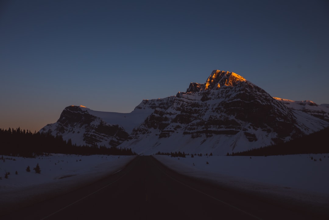 snow capped mountain