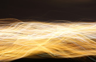 time lapsed photography of yellow light