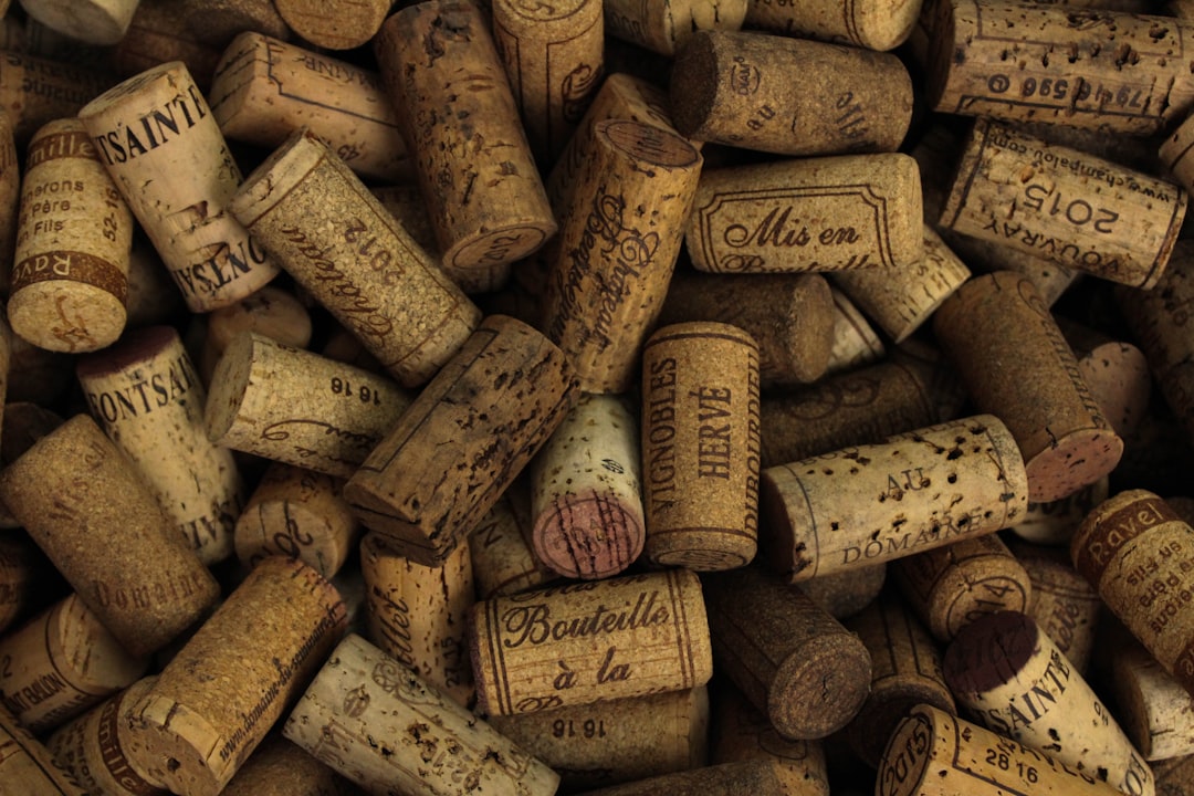 assorted printed cork stoppers, wine bottle corks