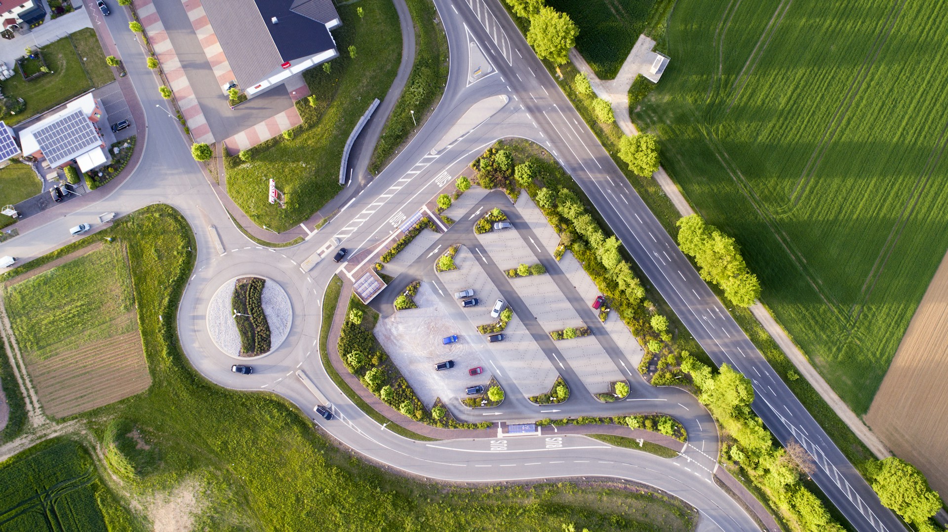 aerial photography of cars on road at daytime