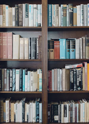 Books arranged for publishing market analysis