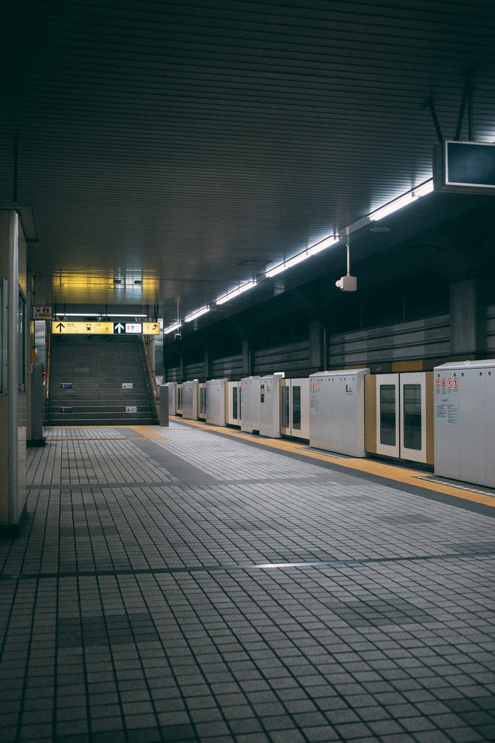 empty train station