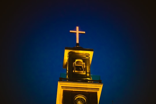 church with cross under sky in Beirut Lebanon