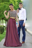 A fashionable couple wearing z'trendy's latest collection.