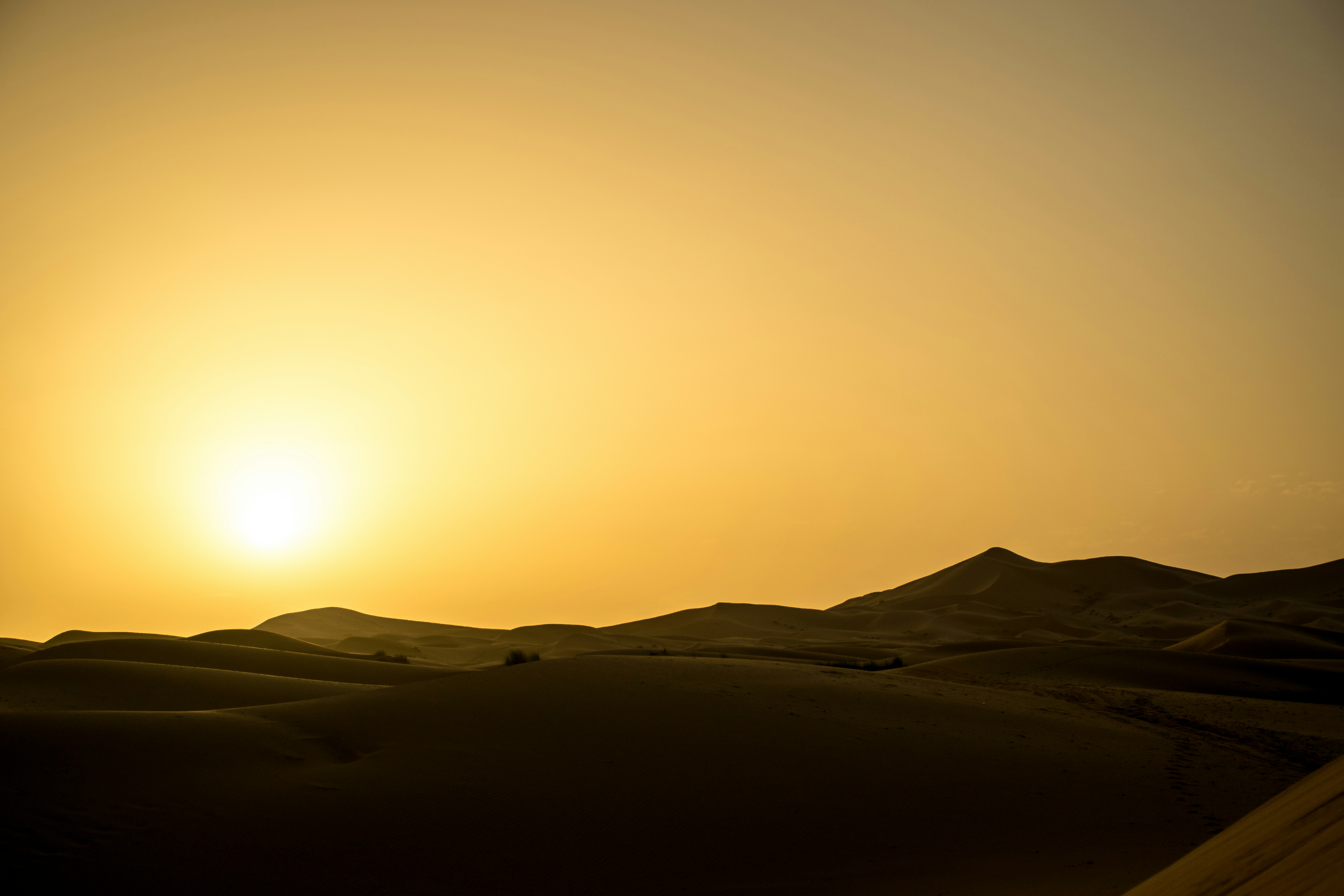 Landscape photography of desert
