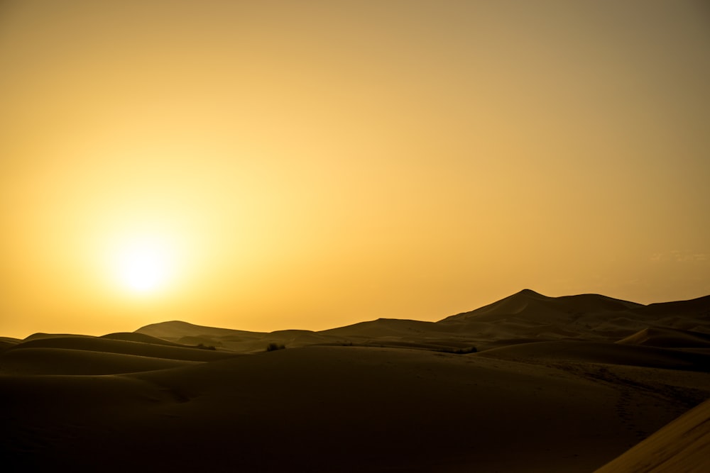 landscape photography of desert