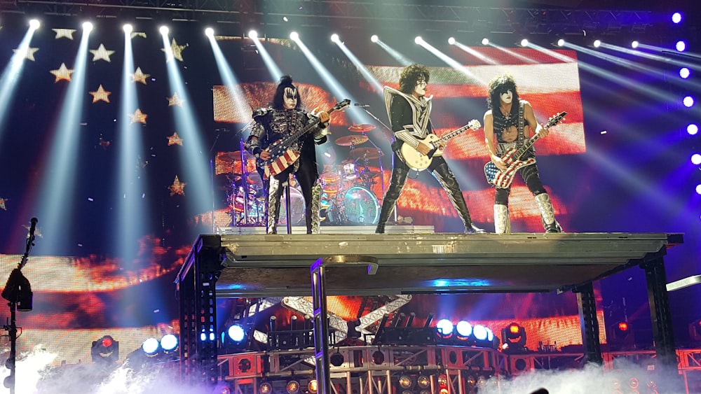 Kiss Band auf der Bühne
