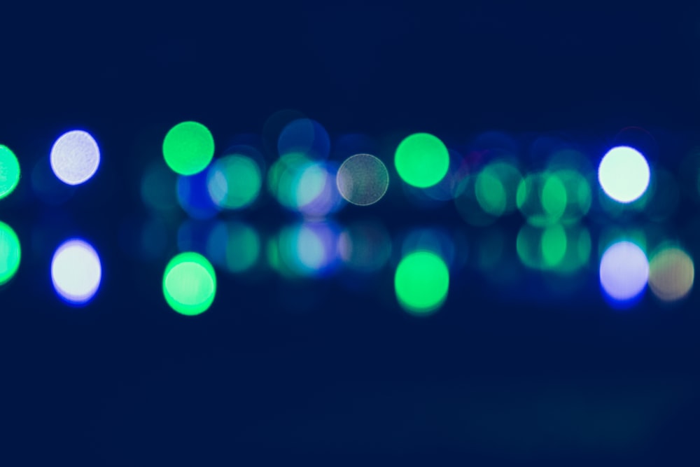 bokeh photography of lights