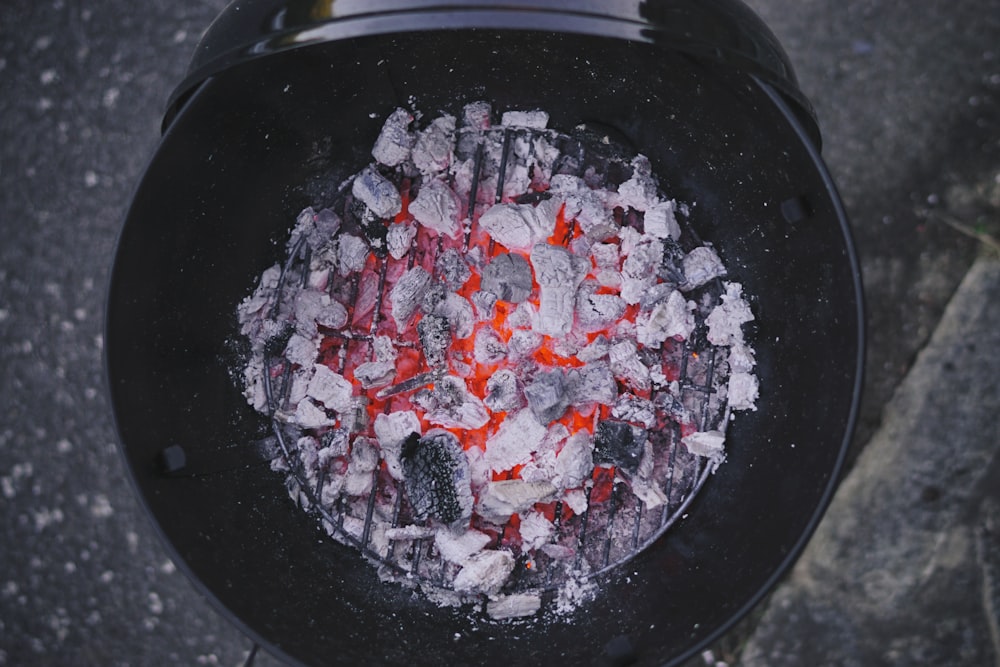 aerial view photography of burned charcoal