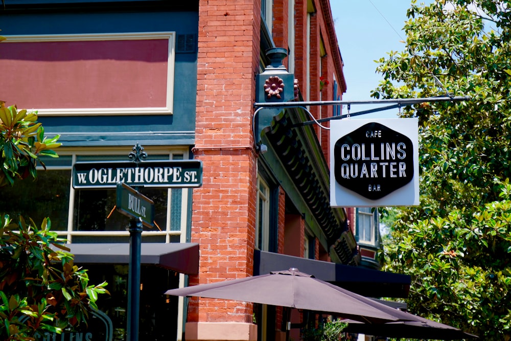 Collins Quarter signage during daytime