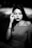 grayscale photo of woman portrait
