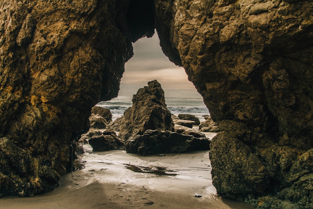 rocky beach shore