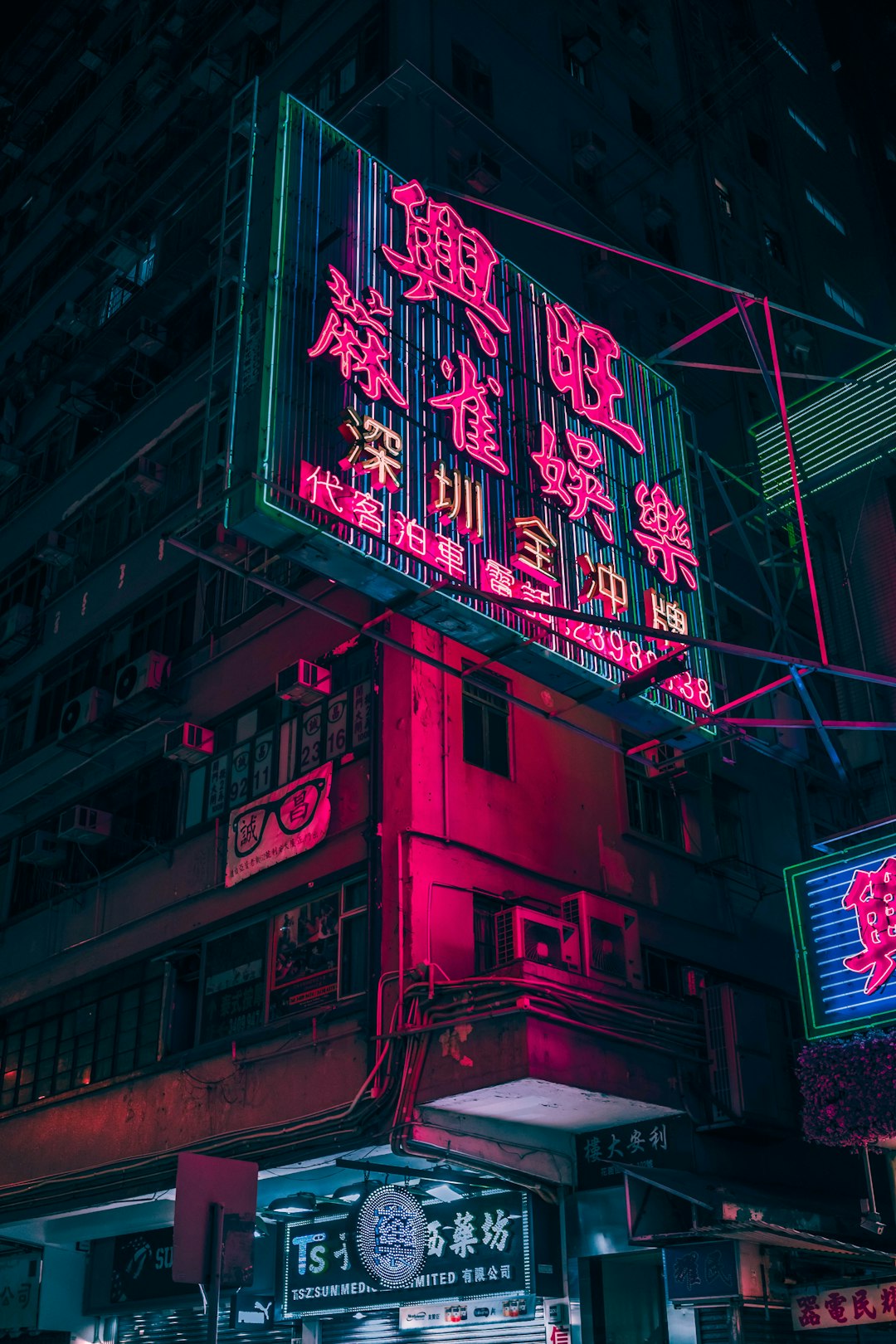 closeup photo of red and black lighted signage