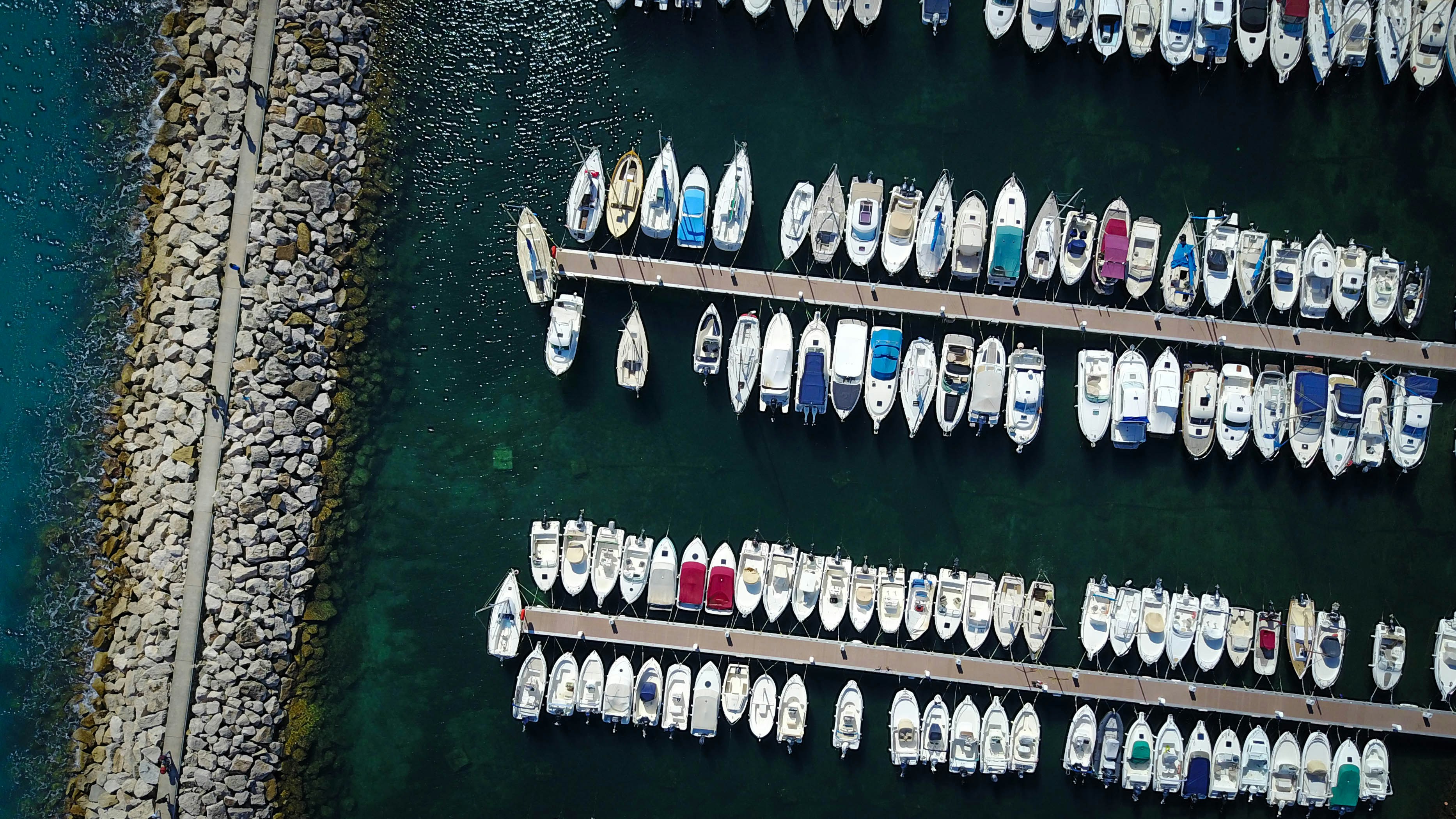 top view photography of ship port drone view teams background