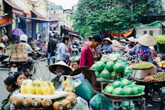 people in market during daytime