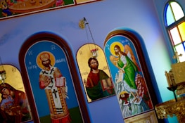 A close-up of the church's beautiful iconography.
