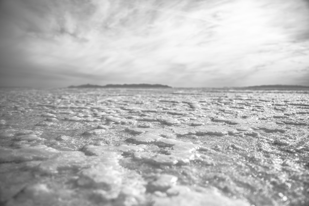 Graustufenfoto von Meereswellen