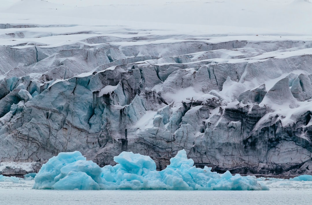 landscape photo of ice glacier