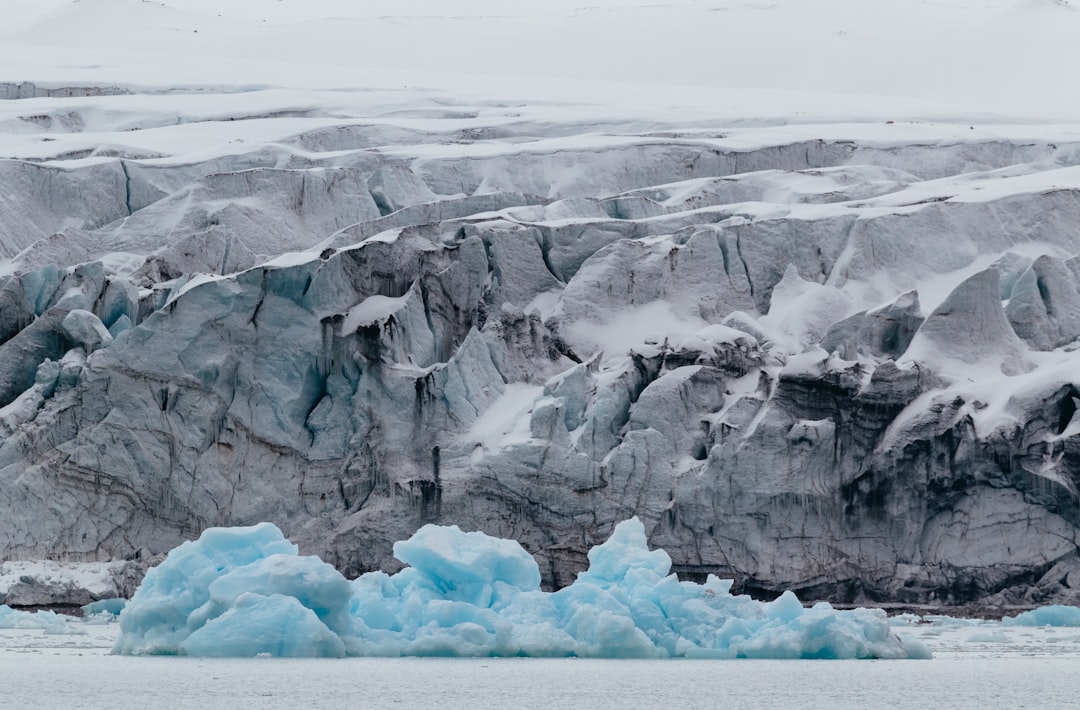 landscape photo of ice glacier, Svalbard Glacier