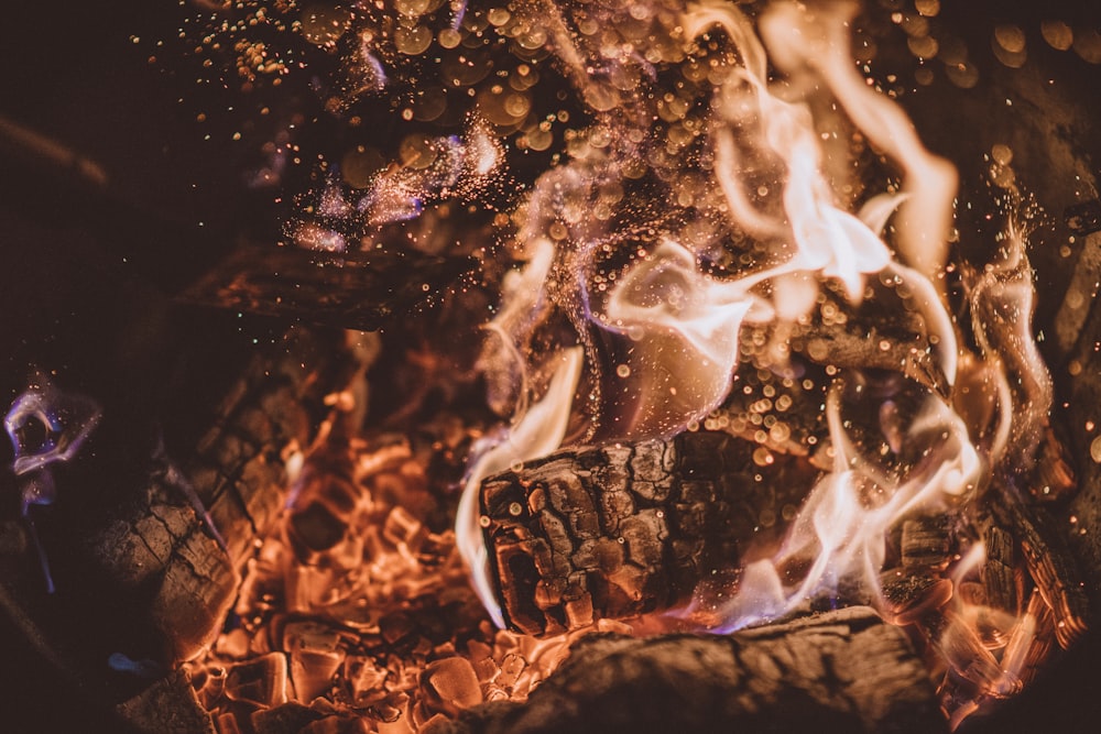 Verbrennung von Brennholz