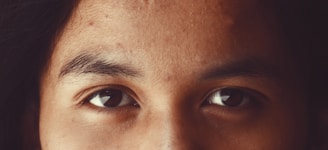 Close-up of a photo before and after a seamless face swap with natural lighting