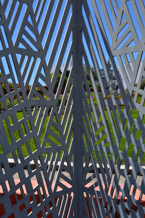 Close-up of a vibrant landscape photograph printed on a sleek metal panel.