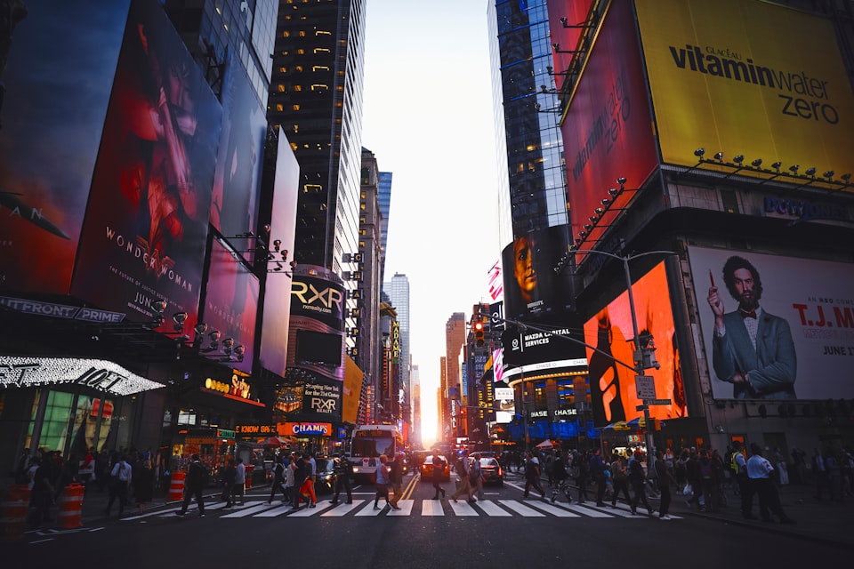 New York City at sunset