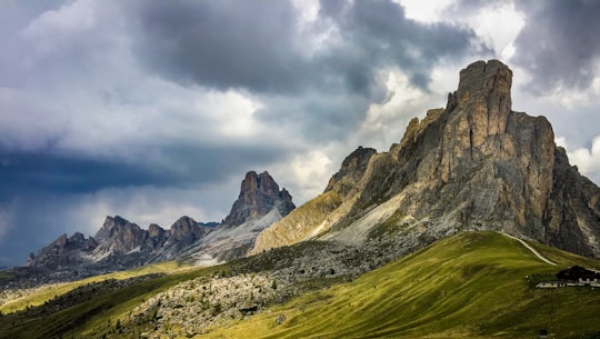 photo of mountain during cloudy day in Giau Pass Italy