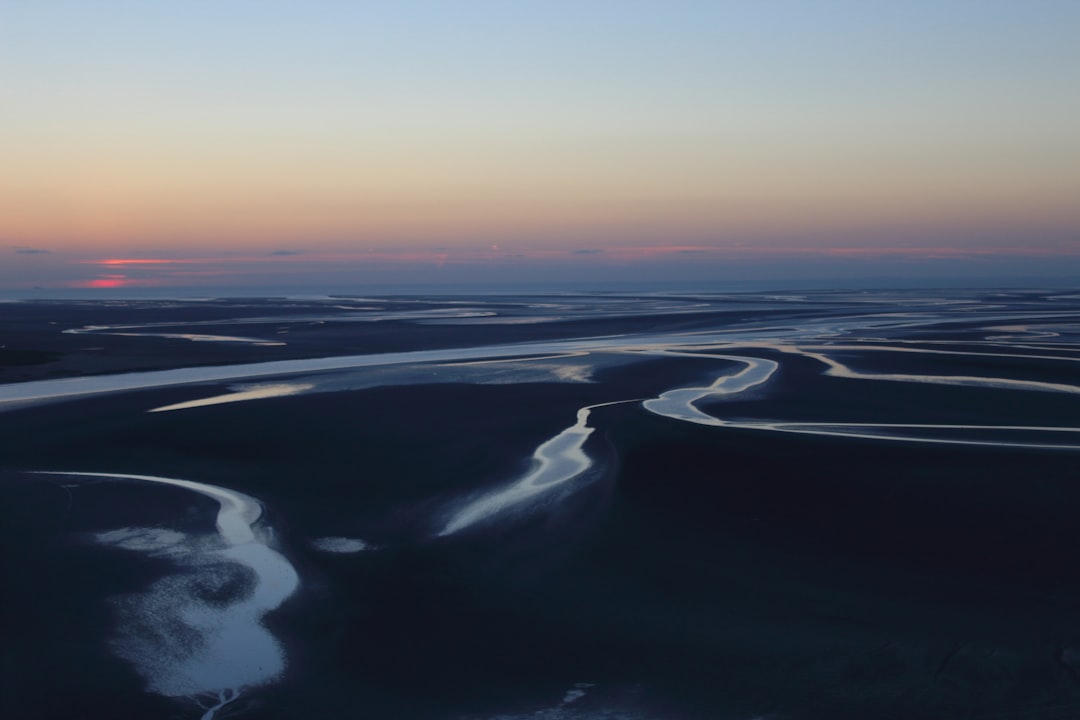 bird's eye view of ground with waters