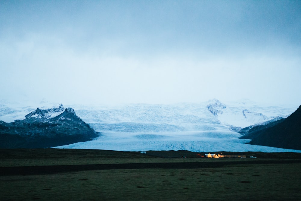 landscape photography of ice mountain