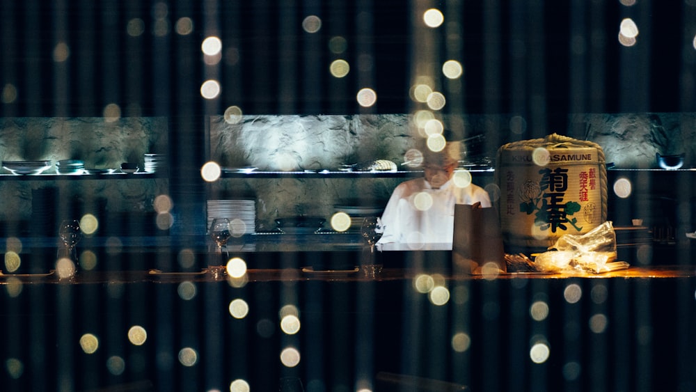 chef cooking on kitchen inside restaurant