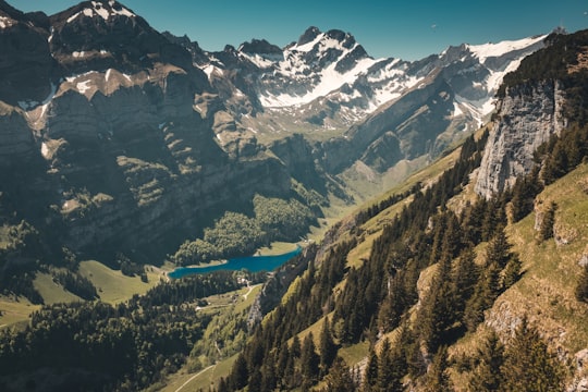 landscape photo of mountains in Gasthaus Aescher Switzerland