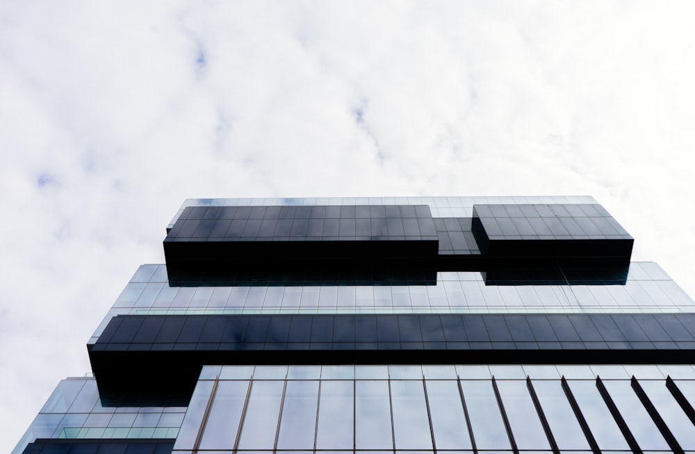 black and gray glass building