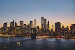 panoramic photography of Brooklyn Bridge
