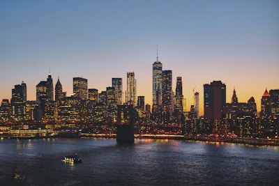 panoramic photography of Brooklyn Bridge