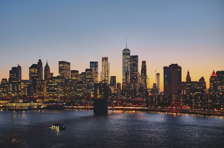 panoramic photography of Brooklyn Bridge