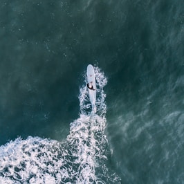 person surfing under sunny sky
