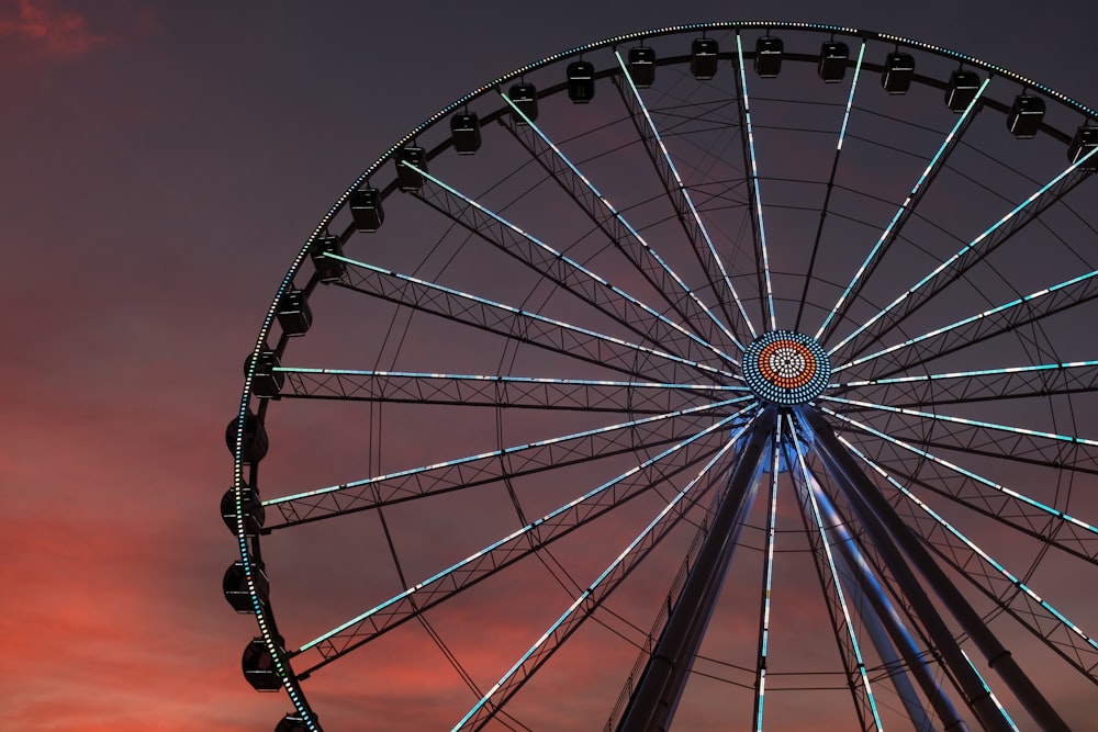 architectural photography of Ferris wheel