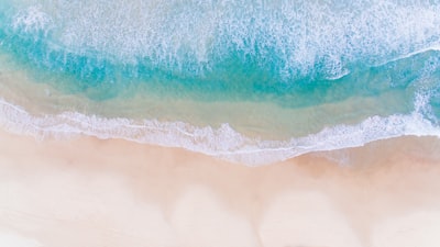 aerial photo of body of water beach google meet background