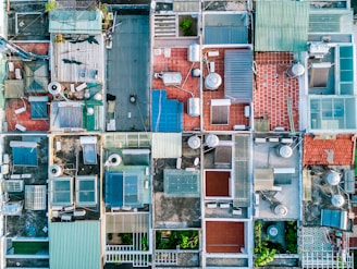 aerial view photography of houses